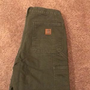 Carhartt Flannel Lined Pants - Olive